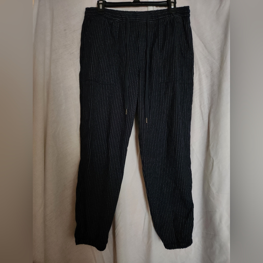 Women's Black Striped Pants